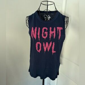 NWT Chaser Night Owl Tank Top Size Medium